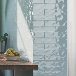 Marquis Ancien Blue Ceramic Tile 300 X 75mm 22 Pack -ClearAmber shop 401KF A2