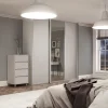 Spacepro 3-Door Sliding Wardrobe Door Kit Dove Grey Frame Dove Grey / Mirror Panel 2136 X 2260mm -ClearAmber shop 404KF P