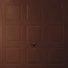 Gliderol Georgian 7&apos; X 7&apos; Non-Insulated Framed Steel Up & Over Garage Door Mahogany Brown -ClearAmber shop 406VP P