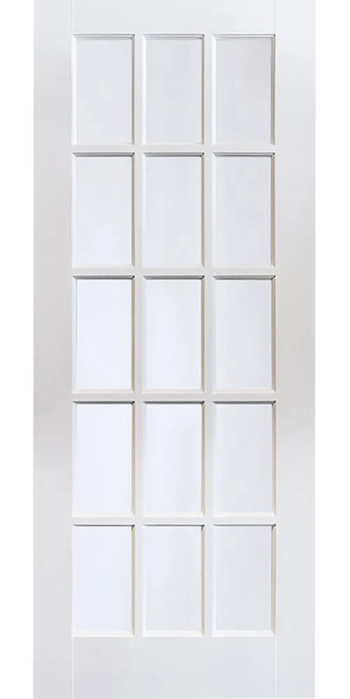 Jeld-Wen 15-Clear Light Primed White Wooden 15-Panel Internal Door 1981 X 838mm 4 Jeld-Wen 15-Clear Light Primed White Wooden 15-Panel Internal Door 1981 X 838mm - Image 2