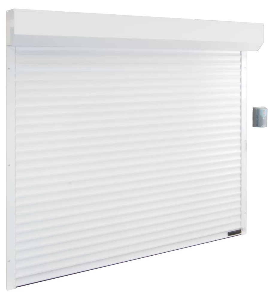Gliderol 7' 9" X 7' Insulated Aluminium Electric Roller Garage Door White 4 Gliderol 7' 9" X 7' Insulated Aluminium Electric Roller Garage Door White - Image 2