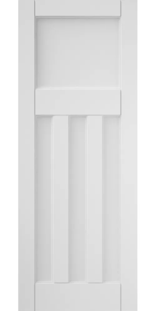 Jeld-Wen Deco Primed White Wooden 3-Panel Internal Door 1981 X 610mm 4 Jeld-Wen Deco Primed White Wooden 3-Panel Internal Door 1981 X 610mm - Image 2