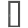 Crystal 1-Panel 1-Clear Light RH Anthracite Grey UPVC Back Door 2090 X 890mm -ClearAmber shop 445JP P