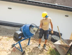 Scheppach Scheppach MIX120 Cement Mixer 230V -ClearAmber shop 450RF A3