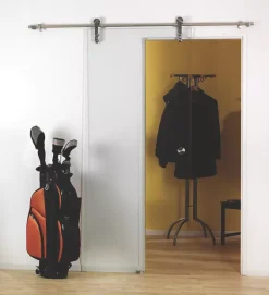 Spacepro Clear Internal Sliding Glass Door Kit 2080 X 840mm -ClearAmber shop 47464 A2