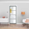 Jeld-Wen 4-Clear Light Painted Grey Wooden 4-Panel Shaker Internal Door 1981 X 686mm 2 Jeld-Wen 4-Clear Light Painted Grey Wooden 4-Panel Shaker Internal Door 1981 X 686mm -ClearAmber shop 485JK P