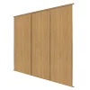 Spacepro Classic 3-Door Sliding Wardrobe Door Kit Oak Frame Oak Panel 2216 X 2260mm 2 Spacepro Classic 3-Door Sliding Wardrobe Door Kit Oak Frame Oak Panel 2216 X 2260mm -ClearAmber shop 488GK P