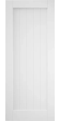 Jeld-Wen Grange Primed White Wooden Cottage Internal Sliding Barn Door 2073 X 862mm -ClearAmber shop 502JR A1