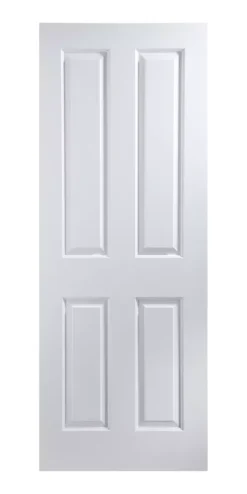 Jeld-Wen Atherton Primed White Wooden 4-Panel Internal Fire Door 1981 X 762mm