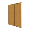 Spacepro Classic 2-Door Sliding Wardrobe Door Kit Oak Frame Oak Panel 1489 X 2260mm 1 Spacepro Classic 2-Door Sliding Wardrobe Door Kit Oak Frame Oak Panel 1489 X 2260mm -ClearAmber shop 514GK P