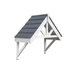 Greenhurst Deluxe Door Canopy White 1320 X 630 X 1260mm -ClearAmber shop 518RT A1