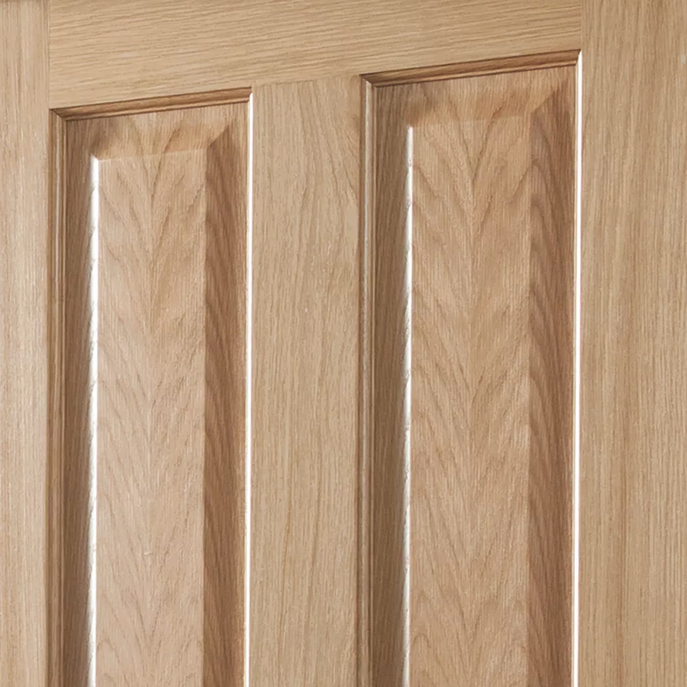 Jeld-Wen Oregon Unfinished Oak Veneer Wooden 4-Panel Internal Door 1981 X 762mm 5 Jeld-Wen Oregon Unfinished Oak Veneer Wooden 4-Panel Internal Door 1981 X 762mm - Image 3
