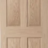 Jeld-Wen Oregon Unfinished Oak Veneer Wooden 4-Panel Internal Door 1981 X 762mm 2 Jeld-Wen Oregon Unfinished Oak Veneer Wooden 4-Panel Internal Door 1981 X 762mm -ClearAmber shop 53736 P