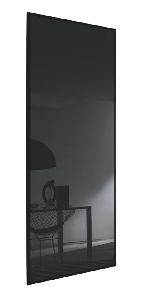 Spacepro Classic 2-Door Framed Glass Sliding Wardrobe Doors Black Frame Black Panel 1793 X 2260mm 5 Spacepro Classic 2-Door Framed Glass Sliding Wardrobe Doors Black Frame Black Panel 1793 X 2260mm - Image 3