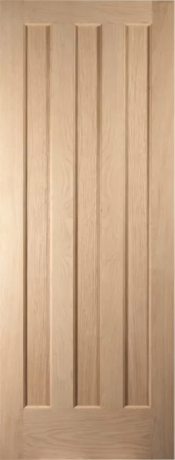 Jeld-Wen Aston Unfinished Oak Veneer Wooden 3-Panel Internal Fire Door 2040 X 826mm -ClearAmber shop 5436G A1