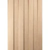 Jeld-Wen Aston Unfinished Oak Veneer Wooden 3-Panel Internal Fire Door 2040 X 826mm -ClearAmber shop 5436G P