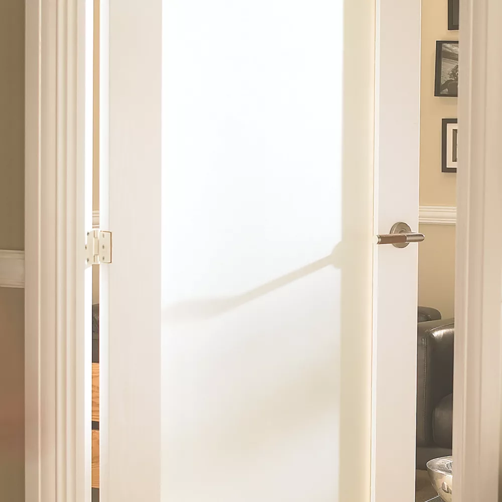 Jeld-Wen 1-Obscure Light Primed White Wooden 1-Panel Shaker Internal Door 1981 X 838mm 5 Jeld-Wen 1-Obscure Light Primed White Wooden 1-Panel Shaker Internal Door 1981 X 838mm - Image 3