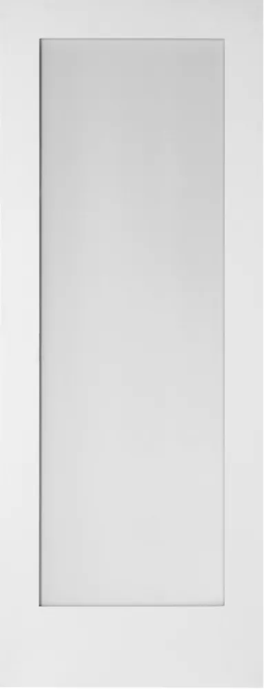 Jeld-Wen 1-Obscure Light Primed White Wooden 1-Panel Shaker Internal Door 1981 X 838mm 3 Jeld-Wen 1-Obscure Light Primed White Wooden 1-Panel Shaker Internal Door 1981 X 838mm