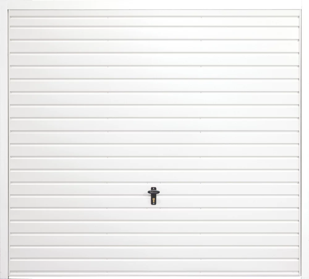 Gliderol Horizontal 7' X 6' 6" Non-Insulated Framed Steel Up & Over Garage Door White 3 Gliderol Horizontal 7' X 6' 6" Non-Insulated Framed Steel Up & Over Garage Door White