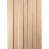 Jeld-Wen Aston Unfinished Oak Veneer Wooden 3-Panel Internal Fire Door 2040 X 726mm