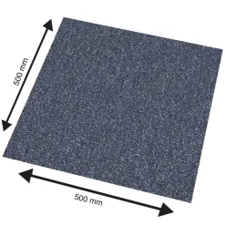 Abingdon Carpet Tile Division Fusion Carpet Tiles Mid-Blue 20 Pack -ClearAmber shop 578VJ A2