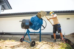 Scheppach MIX180 Cement Mixer 230V -ClearAmber shop 585KG A2