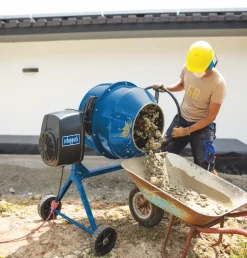 Scheppach MIX180 Cement Mixer 230V -ClearAmber shop 585KG A3