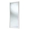 Spacepro Shaker 1-Door Sliding Wardrobe Door White Frame Mirror Panel 610 X 2260mm -ClearAmber shop 5868V P