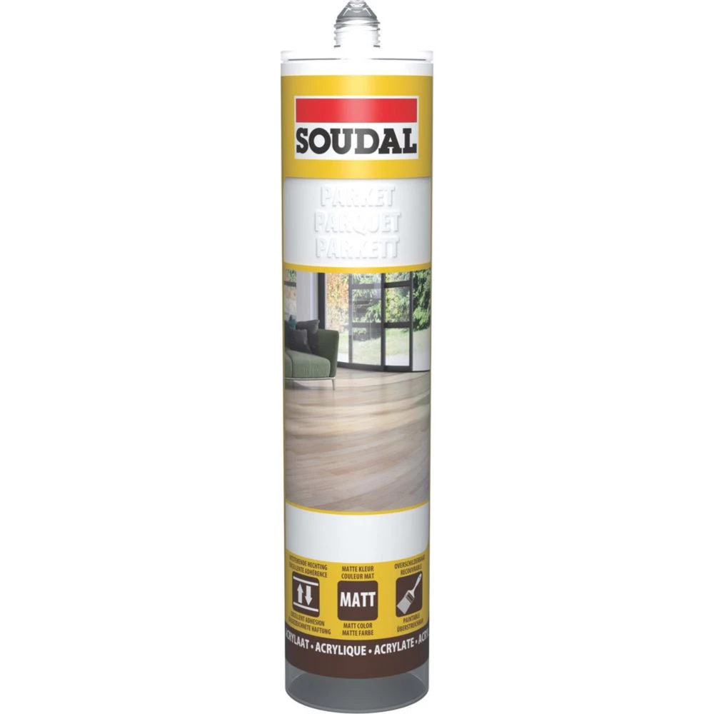Soudal Parquet & Timber Sealant & Filler Pearl White 290ml 3 Soudal Parquet & Timber Sealant & Filler Pearl White 290ml