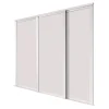 Spacepro Shaker 3-Door Sliding Wardrobe Door Kit Cashmere Frame Cashmere Panel 1680 X 2260mm -ClearAmber shop 596GK P