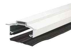 ALUKAP-XR White Glazing Hip Bar With Gasket 80mm X 3000mm