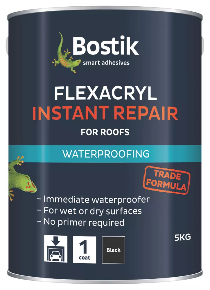 Bostik Flexacryl Roof Repair Compound Black 5kg 3 Bostik Flexacryl Roof Repair Compound Black 5kg