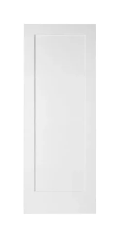 Jeld-Wen Primed White Wooden 1-Panel Shaker Internal Door 1981 X 838mm