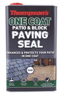 Thompsons One-Coat Patio & Block Paving Seal Clear 5Ltr