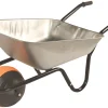 Walsall Wheelbarrows Walsall Duraball Puncture-Proof Wheel Wheelbarrow Galvanised 85Ltr