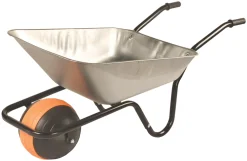 Walsall Wheelbarrows Walsall Duraball Puncture-Proof Wheel Wheelbarrow Galvanised 85Ltr