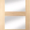 Jeld-Wen 4-Clear Light Unfinished Oak Veneer Wooden 4-Panel Shaker Internal Door 1981 X 610mm -ClearAmber shop 6627G P