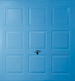 Gliderol Georgian 7&apos; X 7&apos; Non-Insulated Frameless Steel Up & Over Garage Door Light Blue