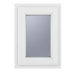 Crystal Top Opening Double-Glazed Casement White UPVC Window 440 X 610mm