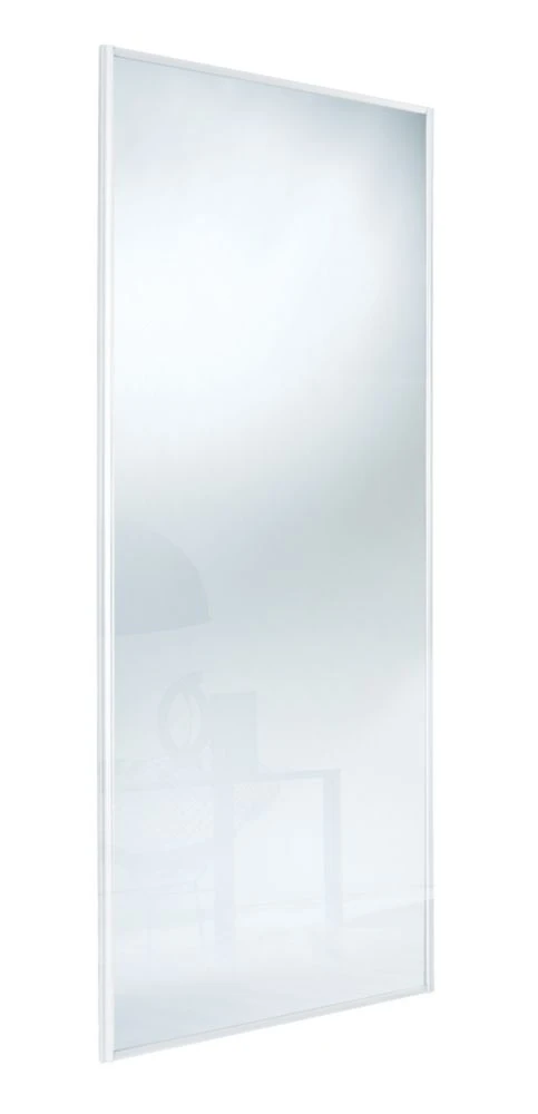 Spacepro Classic 2-Door Framed Sliding Mirror Wardrobe Doors White Frame Mirror Panel 1793 X 2260mm 4 Spacepro Classic 2-Door Framed Sliding Mirror Wardrobe Doors White Frame Mirror Panel 1793 X 2260mm - Image 2