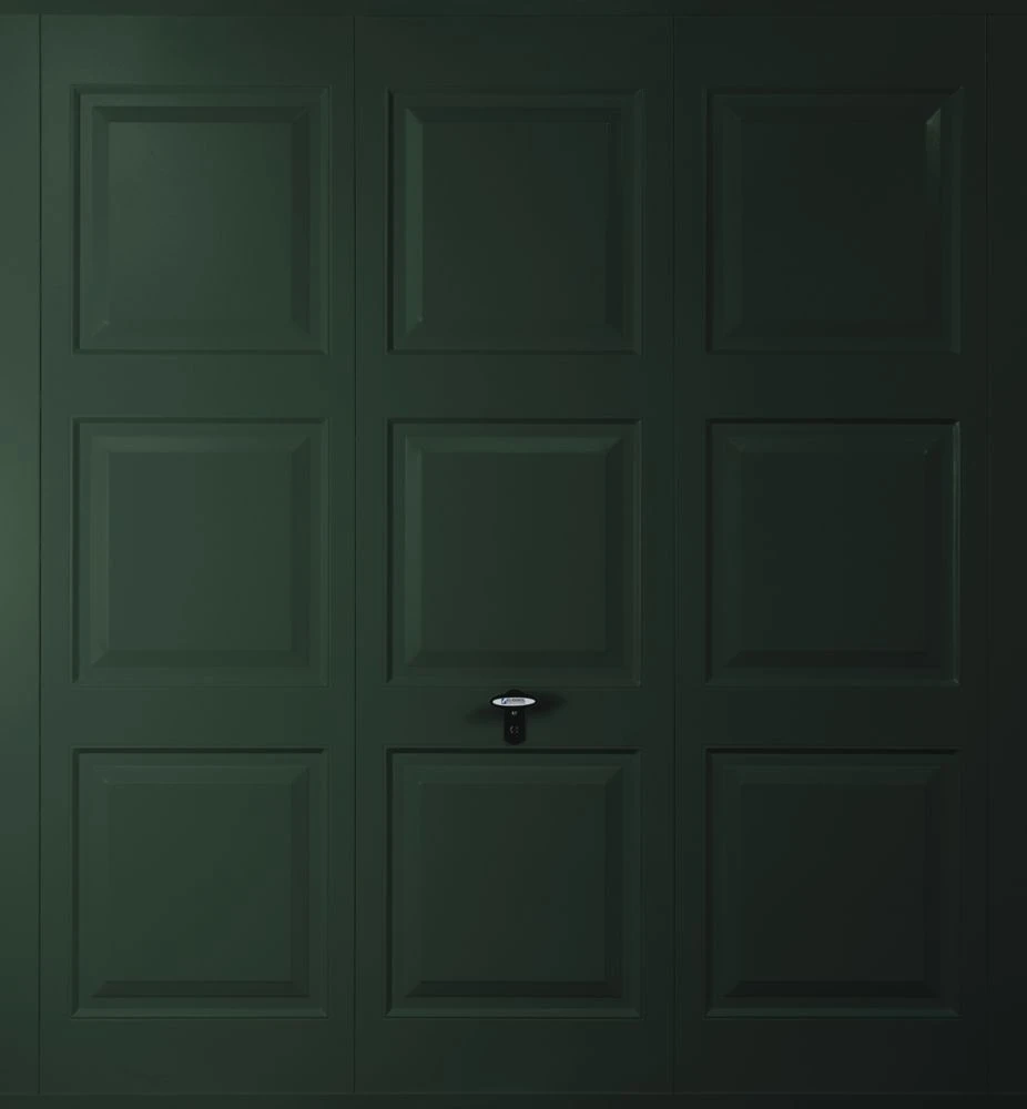 Gliderol Georgian 7' 6" X 6' 6" Non-Insulated Frameless Steel Up & Over Garage Door Fir Green 3 Gliderol Georgian 7' 6" X 6' 6" Non-Insulated Frameless Steel Up & Over Garage Door Fir Green