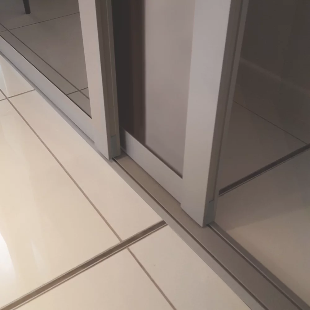 Spacepro Shaker 3-Door Sliding Wardrobe Door Kit Stone Grey Frame Stone Grey / Mirror Panel 2136 X 2260mm 5 Spacepro Shaker 3-Door Sliding Wardrobe Door Kit Stone Grey Frame Stone Grey / Mirror Panel 2136 X 2260mm - Image 3