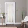 Jeld-Wen Worcester 3-Clear Light Primed White Wooden 3-Panel Internal Door 1981 X 686mm -ClearAmber shop 710JK P