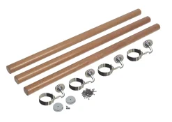 Richard Burbidge White Oak Round Staircase Handrail Kit 3600mm