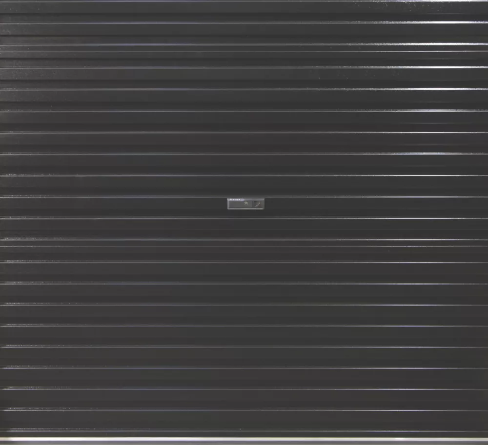 Gliderol 7' 1" X 7' Non-Insulated Steel Roller Garage Door Black 3 Gliderol 7' 1" X 7' Non-Insulated Steel Roller Garage Door Black