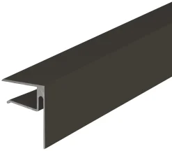 ALUKAP-XR Brown 16mm Sheet End Stop Bar 40mm X 4800mm