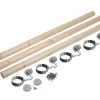 Richard Burbidge Pine Round Staircase Handrail Kit UnFinished 3600mm -ClearAmber shop 73088 P
