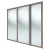 Spacepro Shaker 3-Door Sliding Wardrobe Door Kit Stone Grey Frame Mirror Panel 2136 X 2260mm 2 Spacepro Shaker 3-Door Sliding Wardrobe Door Kit Stone Grey Frame Mirror Panel 2136 X 2260mm -ClearAmber shop 738GP P