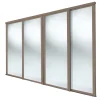 Spacepro Shaker 4-Door Sliding Wardrobe Door Kit Stone Grey Frame Mirror Panel 2898 X 2260mm 2 Spacepro Shaker 4-Door Sliding Wardrobe Door Kit Stone Grey Frame Mirror Panel 2898 X 2260mm -ClearAmber shop 740GP P