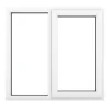 Crystal Right-Hand Opening Double-Glazed Casement White UPVC Window 1190 X 1040mm 2 Crystal Right-Hand Opening Double-Glazed Casement White UPVC Window 1190 X 1040mm -ClearAmber shop 753JK P